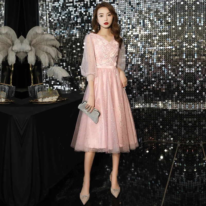 

Вечернее платье больших размеров для женщин: розовое, облегающее, корейский стиль, с завышенной талией, на молнии, приталенное, для свадьбы