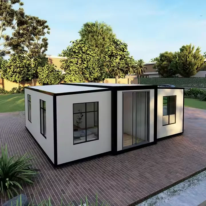 Contemporary 20ft Luxury Modular Steel Prefabricated Container House 2 Bedroom Expandable Granny Flat For Office Villa Australia
