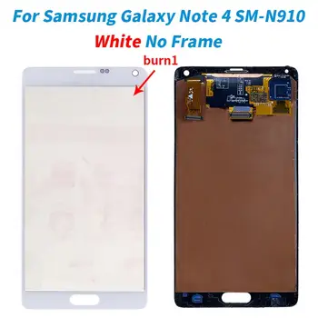 LCD displej AMOLED s technologií Burn Shadow pro SAMSUNG Galaxy Note 4 N910 N910F s dotykovou obrazovkou, digitalizátorem a sestavou dotykové obrazovky 6 nejlepší prodej displej Samsung Galaxy Note 4 N910F - №1
