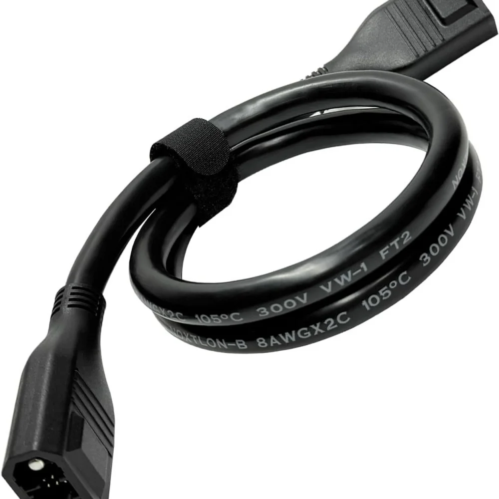 Durable Waterproof XT150 Battery Connection Cable Straight Plug for EcoFlow Power Station Extra Battery Outdoor Power Supply