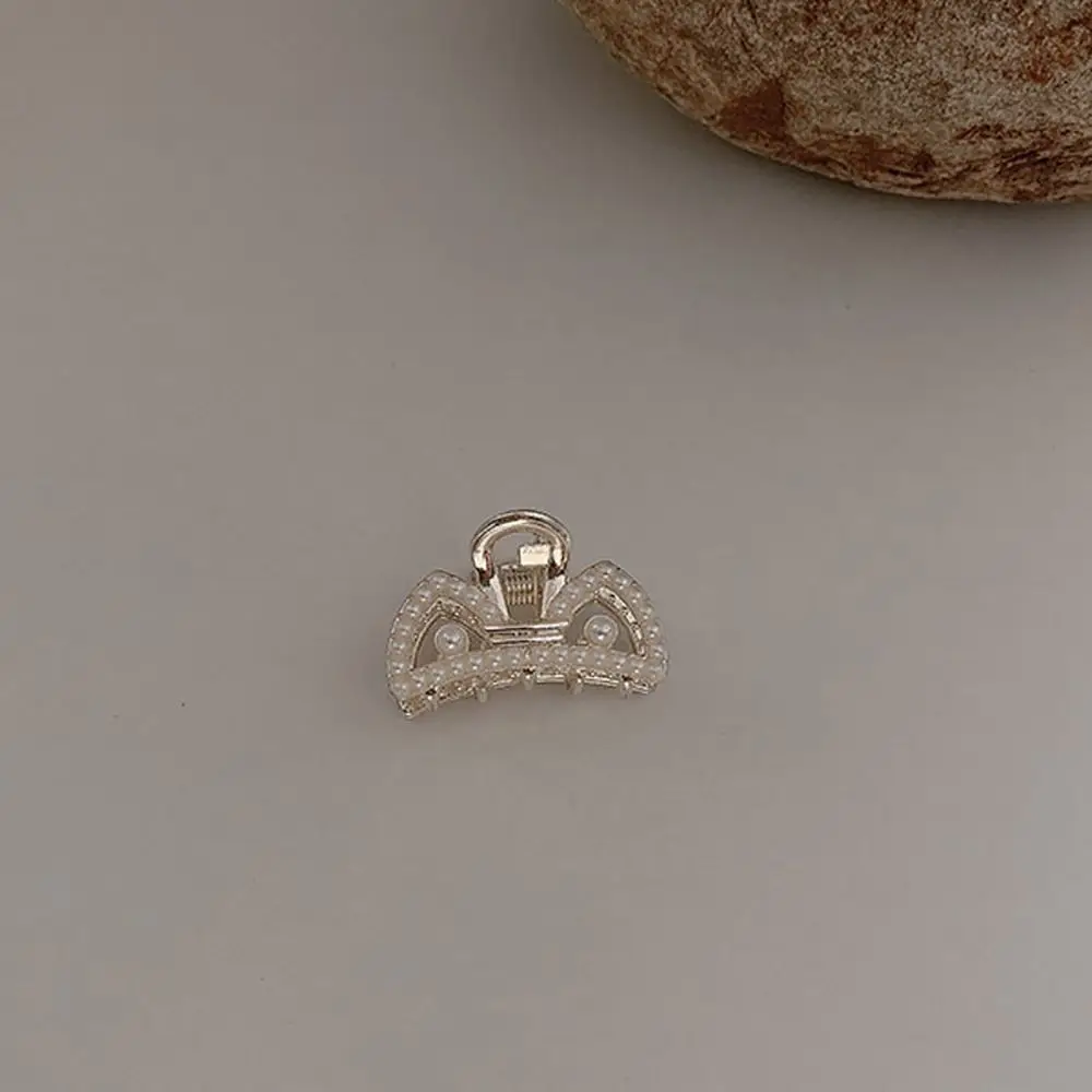 Korean Cute Minimalist Style Alloy Gift Love Heart Hair Accessories Small Crab Clip Bow Hair Claw Women Hairpin