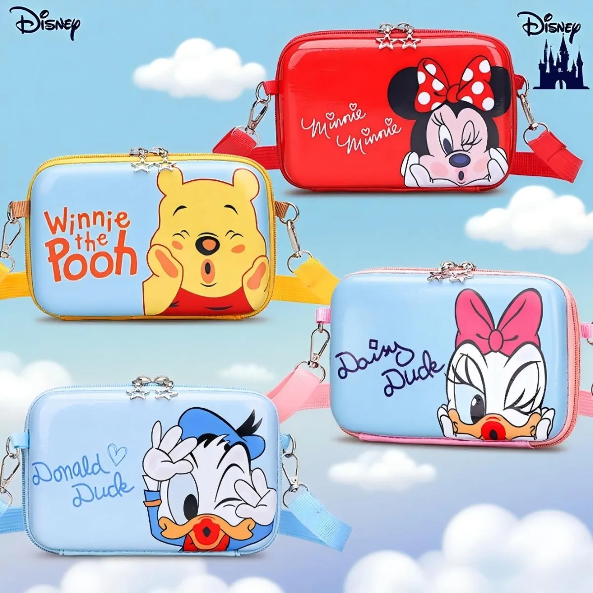 

Disney Cute and Comfortable Cartoon Backpack Fashion Girl Baby Kids Eggshell Crossbody Bag Minimalist Fashionable Trend Gift