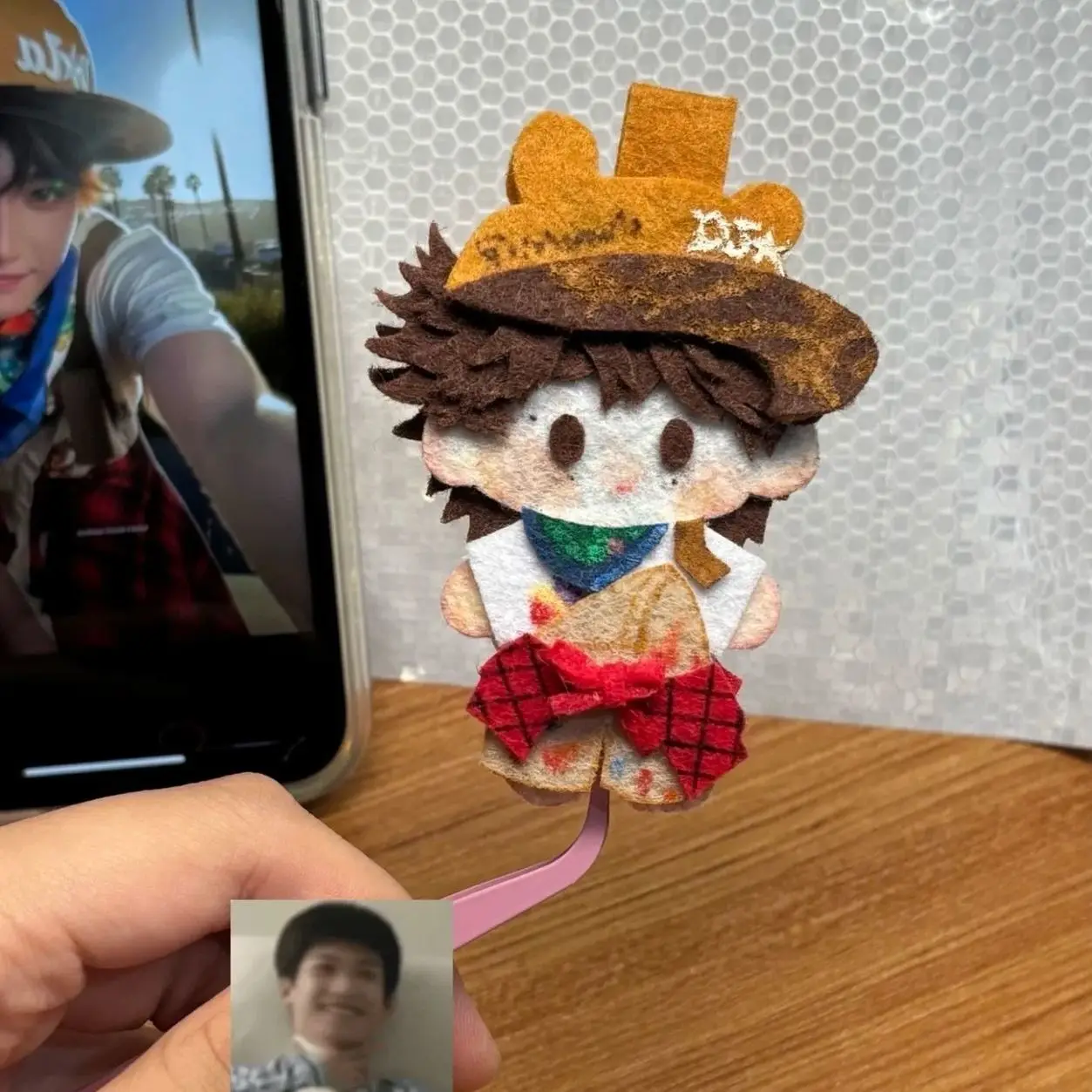 

Новая милая самодельная нетканая ткань «Зию», готовый материал, аксессуар для школьной сумки, кулон, подарок для переодевания, кулон Зю