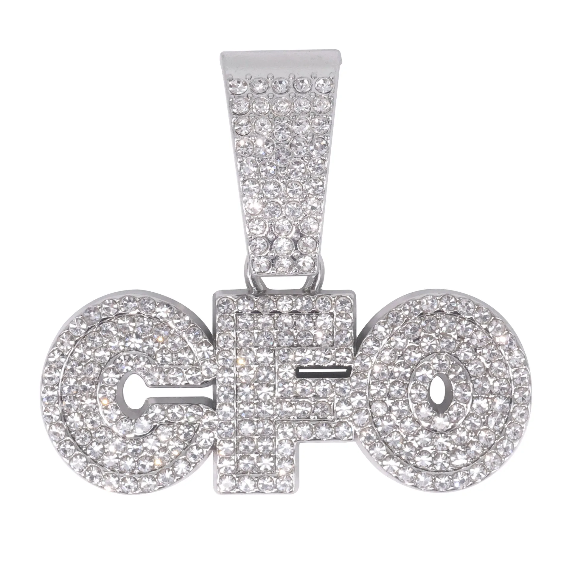 الرجال تنوعا الاتجاه الهيب هوب/Funk الإنجليزية الأبجدية CFO كامل الماس قلادة شارع الرقص الراب الكوبي قلادة Hot البيع