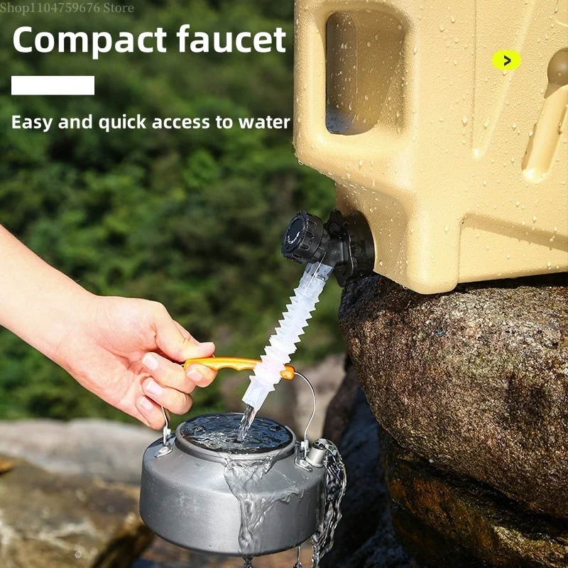 دلو تخزين المياه في الهواء الطلق بسعة كبيرة سعة 12 لترًا، دلو مياه من البولي إيثيلين للطعام، دلو مياه منزلي للتخييم، دلو مياه