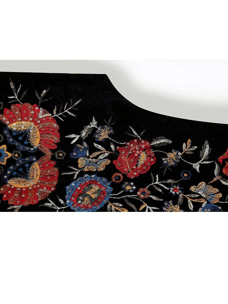 سترة نسائية مطرزة بالزهور من HH سترة صيفية غير رسمية عتيقة Y2k سترة صدرية نسائية أنيقة فضفاضة ملابس خارجية #6