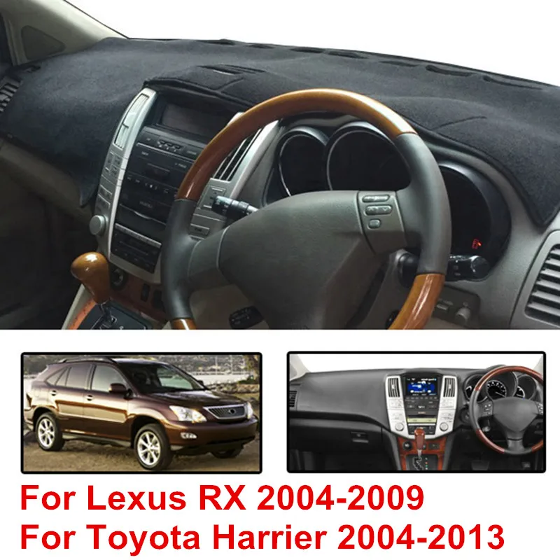 For Toyota Harrier 2003-13 Lexus RX RX300 RX330 RX350 2004-2009 Car Accessories Dashboard Cover DashMat Sun Shade Carpet Mat Rug