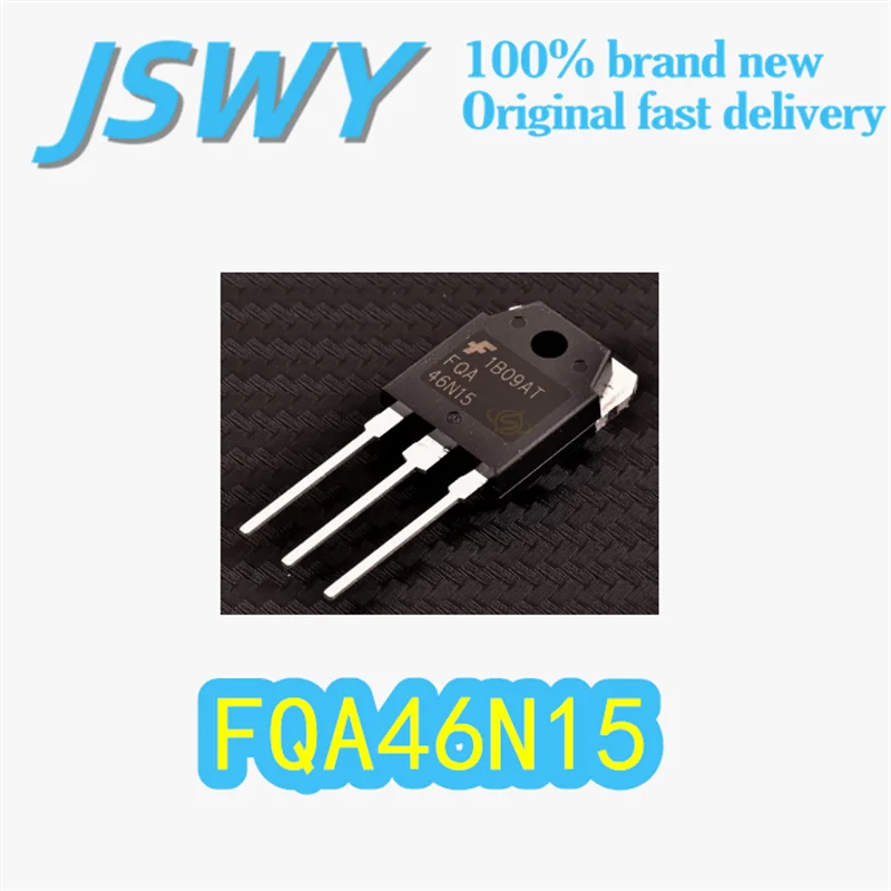 

(5/50 pieces) FQA46N15 Original 46N15 TO-3P Package N-Channel MOSFET 150V 46A Low On-Resistance Electronics In Stock