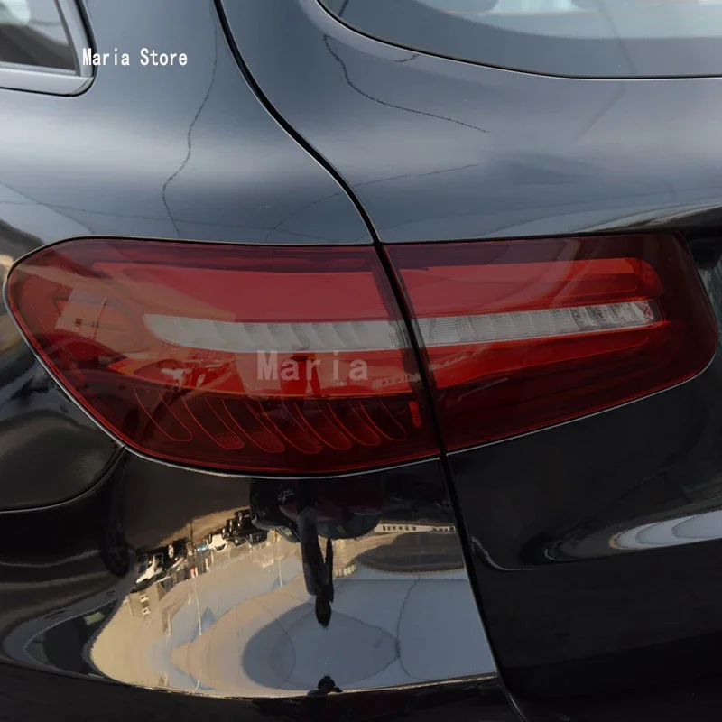 لبنز GLC الفئة 2015-2023 سيارة العلوي طبقة رقيقة واقية كشافات استعادة شفافة سوداء بولي يوريثان ضوء ملصق الملحقات