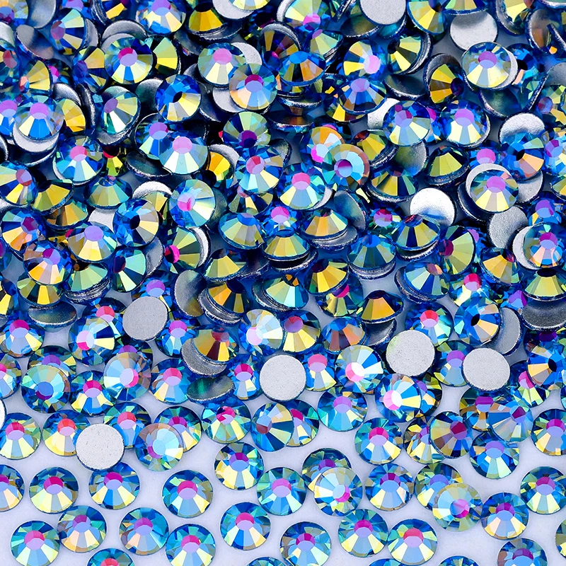 QIAO Kristall-Strasssteine, nicht heißklebend, flache Rückseite, SS6-SS30, Glitzer-Diamanten zum Aufkleben, Glitzersteine für Nagel-Make-up, Bastelarbeiten und Dekorationen – Detail 10