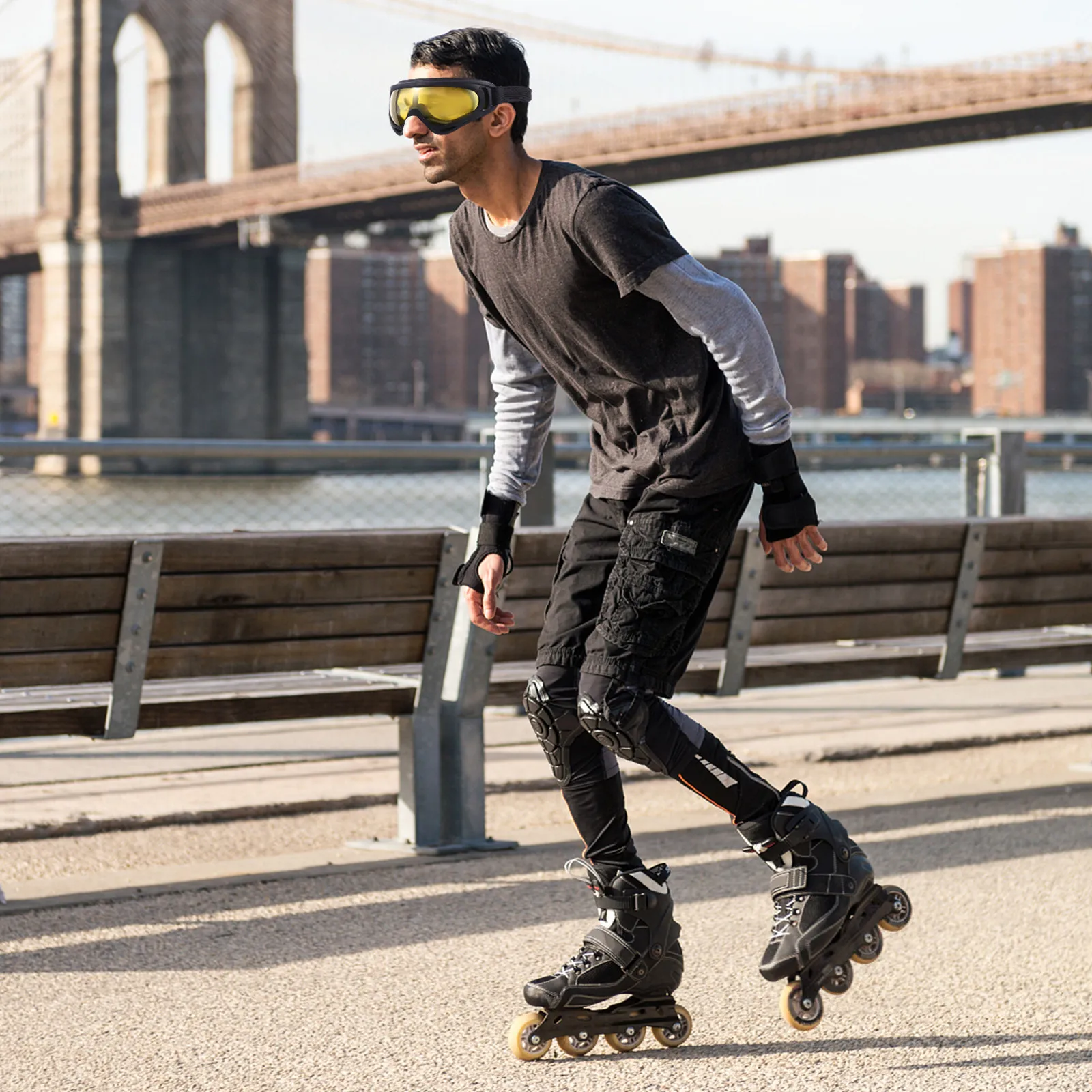 

1 шт. горнолыжные очки для активного отдыха, ветрозащитные, пылезащитные, легкие, прочные, удобные, подходят для велоспорта, пешего туризма, мотоциклов