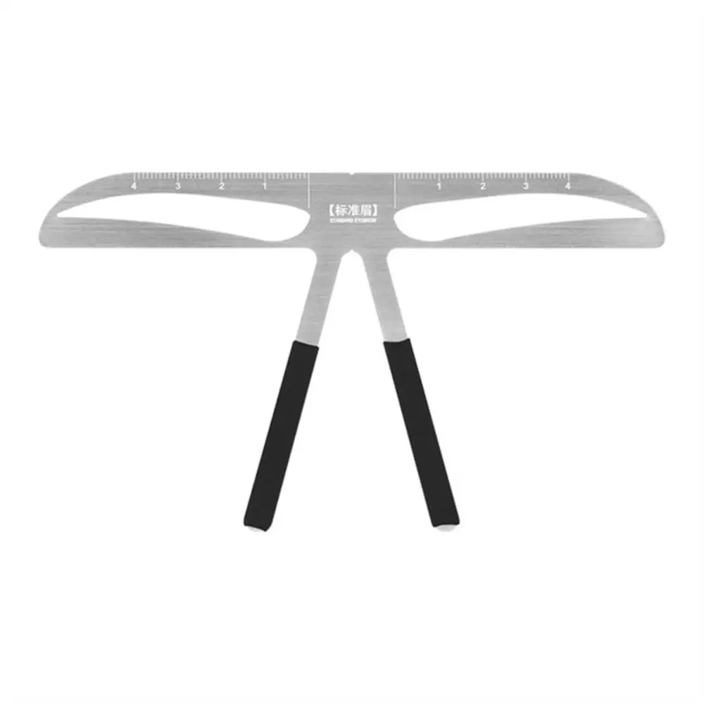 Linijka do tatuażu brwi 3D, 10 wzorów, narzędzie do modelowania brwi, metalowy szablon wielokrotnego użytku do rysowania brwi, narzędzia do makijażu