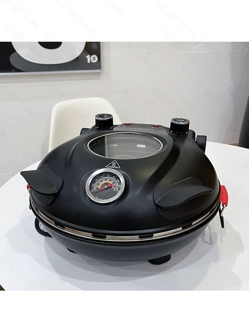 Electric heating pizza oven portable household commercial oven oven 12-inch new export to Europe and the United States