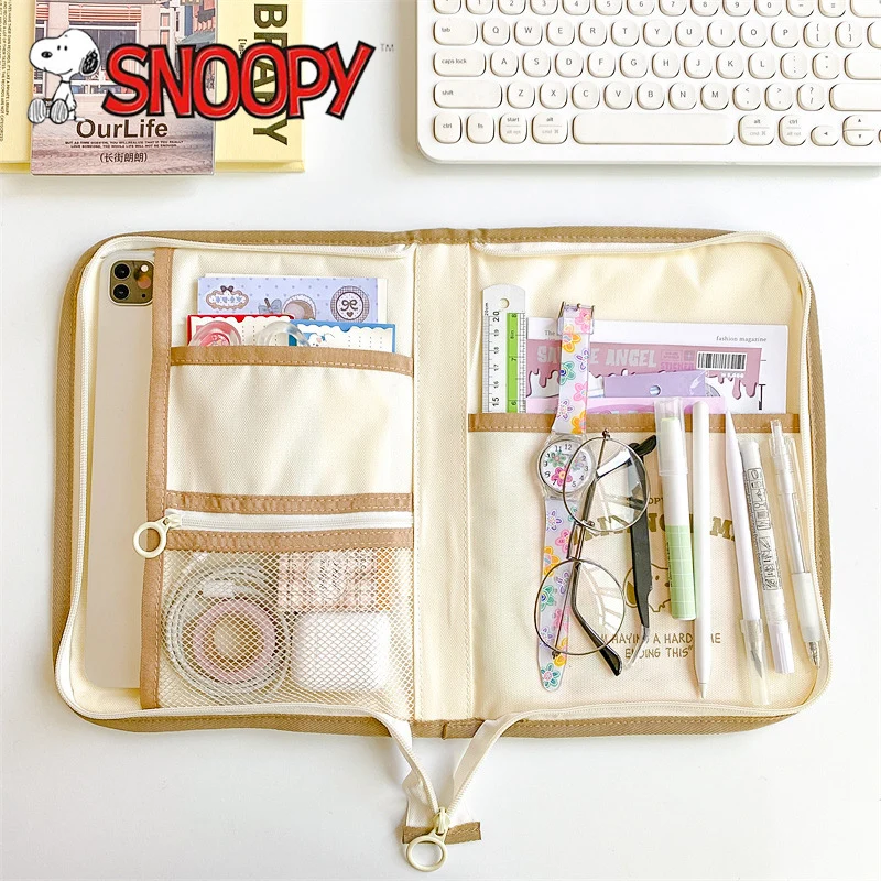 Snoopy Shockproof Handbag Cover for Ipad 10th Air 4/5 Pro 11 12.9 Laptop Bag Storage Pouch Sleeve 11in Tablet Protective Case