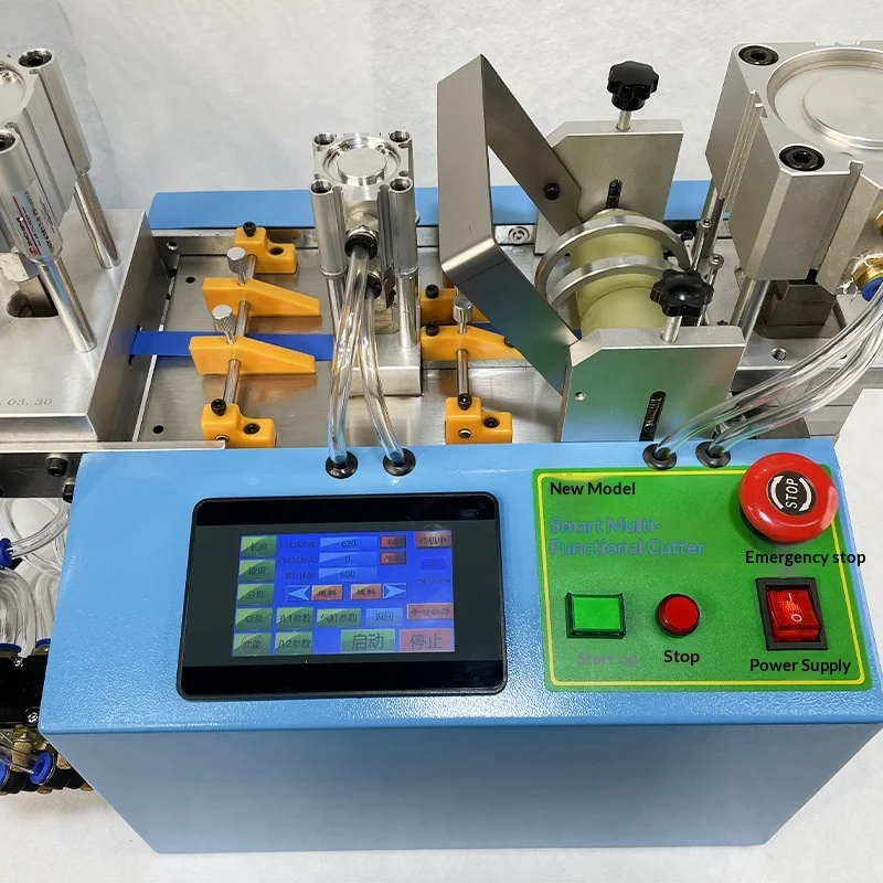 Fully Automatic Punching & Cutting Machine with Edge Sealing, Customizable for Textile Mask Straps