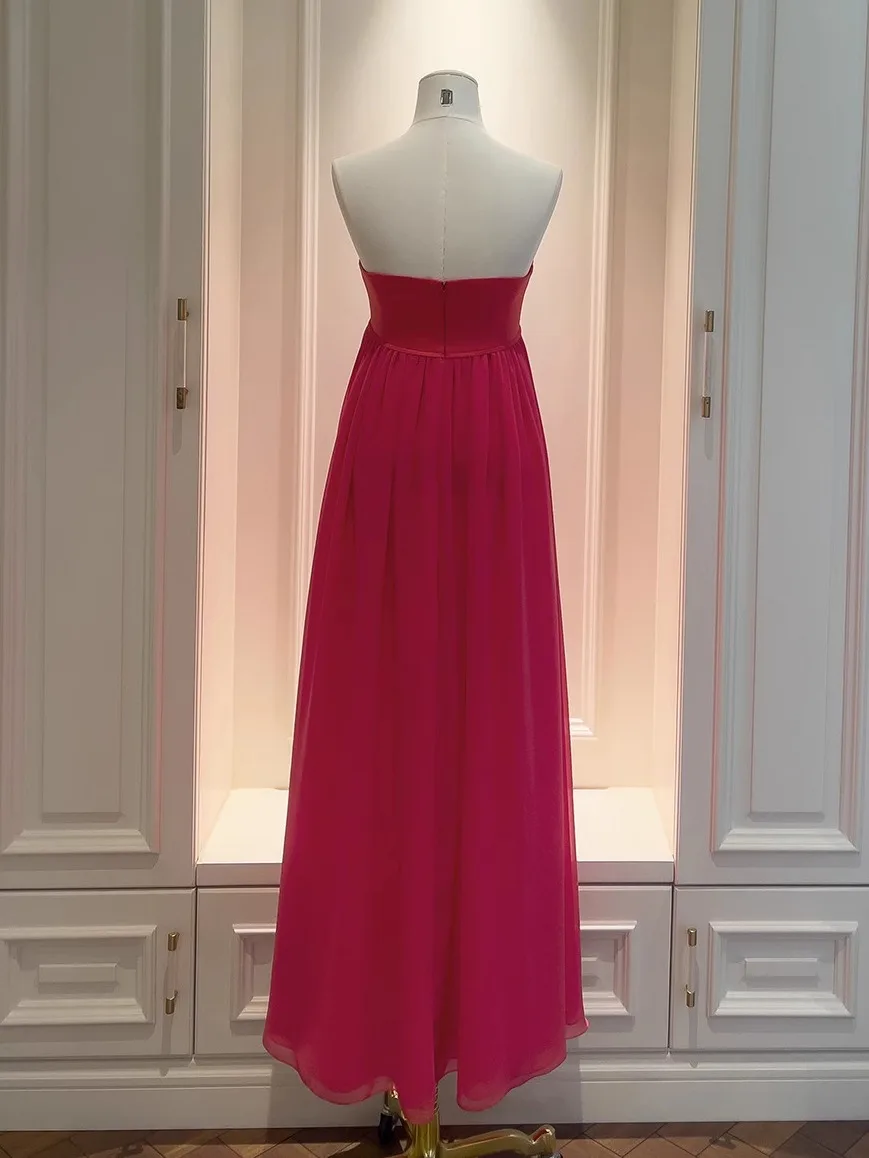 Design Sommer Neue Rote Fee Puppe Rock Dr Materni Kleid Hohe Taille Svel Hochzeit Par Event Feier Kleid