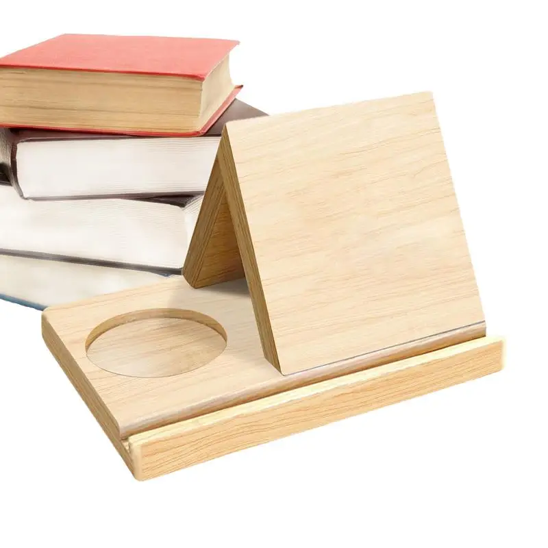 

Book Holder Rest Book Triangle Holder Bookshelf Book Rest Wood Book Rest For Home School Office Library Bookstore