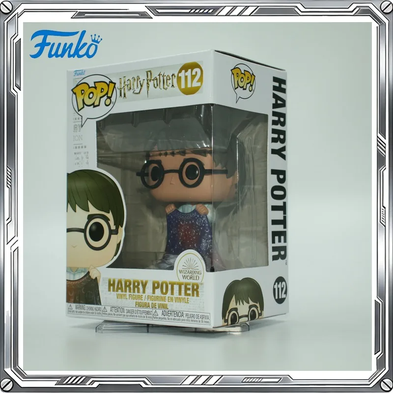 Figura de acción Funko Pop original de Harry Potter con capa de invisibilidad, juguete coleccionable, modelo decorativo, regalo.