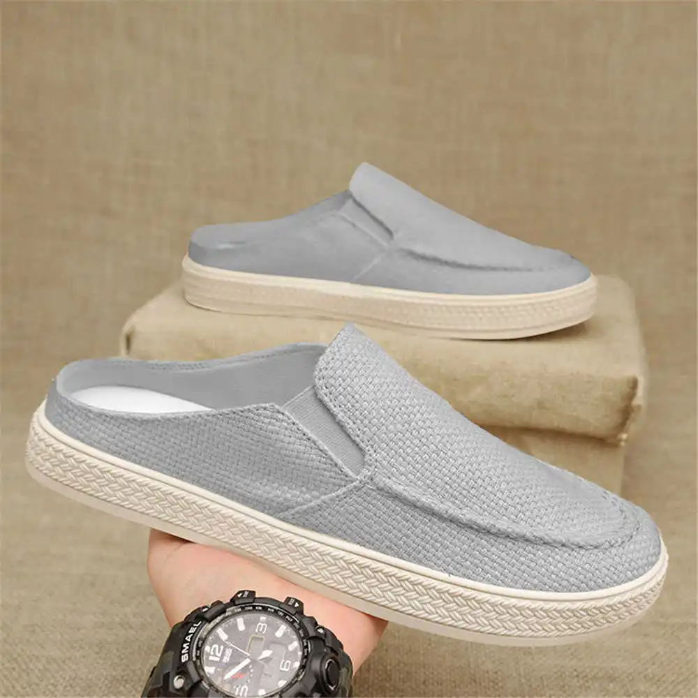 Round Toe Number 44 Shoes For Men Woven Outdoor Sports Green Sneakers Men Super Deals Sapatos College Shose Team Items - Image 5