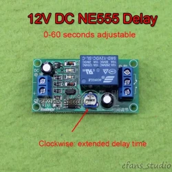 Adjustable NE555 Delay Timer Time Relay Switch Module DC 5V 12V LED Display 2200W Timing Delay Module Switch Control Clock Board