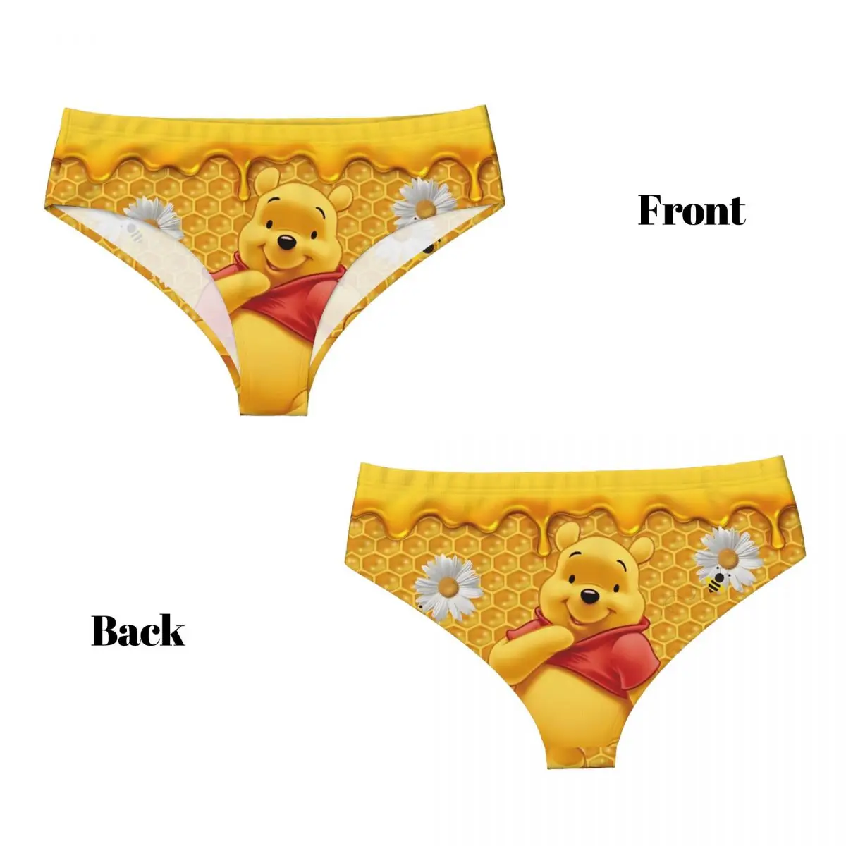 مخصص ويني ذا بوه الرسوم المتحركة الرسوم المتحركة ملخصات الملابس الداخلية النسائية مريحة تمتد سراويل الكلاسيكية