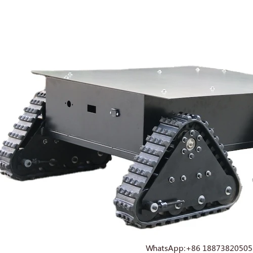 Undercarriage track Rubber crawler loading weight 100kgs/150KGS/200KG Rubber Tracked Chassis Undercarriage