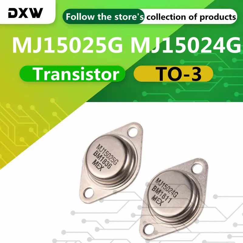 5PCS/Lot MJ15025G MJ15024G MJ15025 MJ15024 TO-3 Audio Paired Transistor High Power Transistor