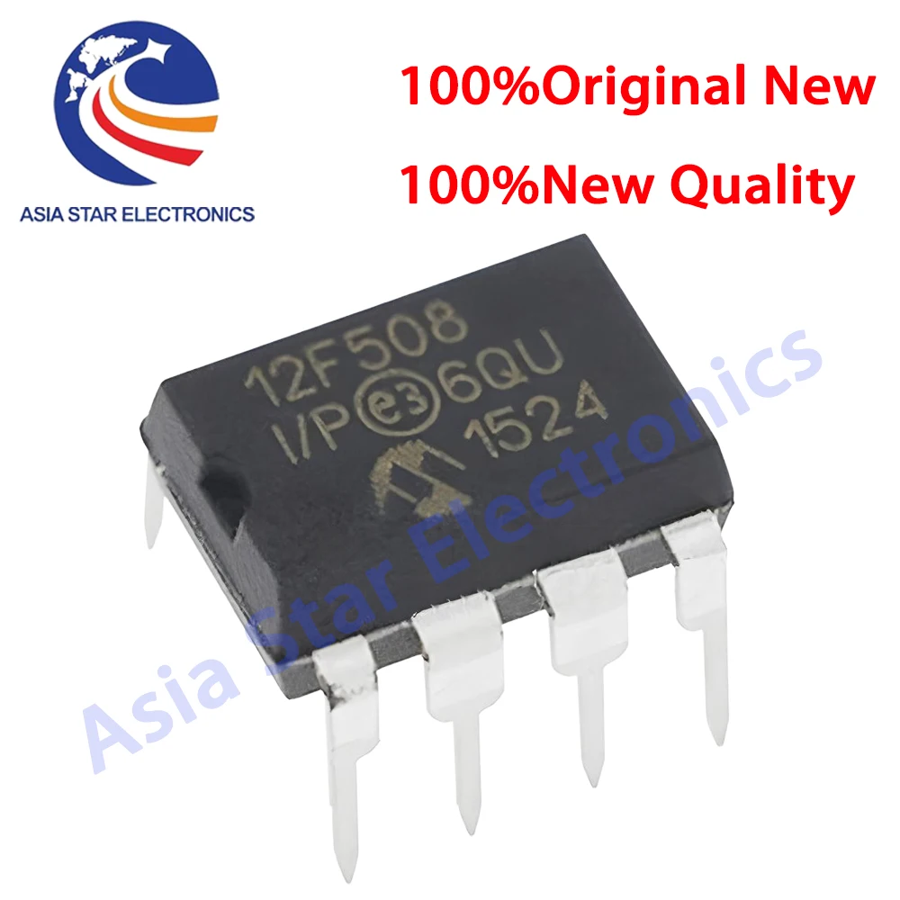5PCS/LOT PIC12F508-I/P PIC12F508 12F508 DIP-8