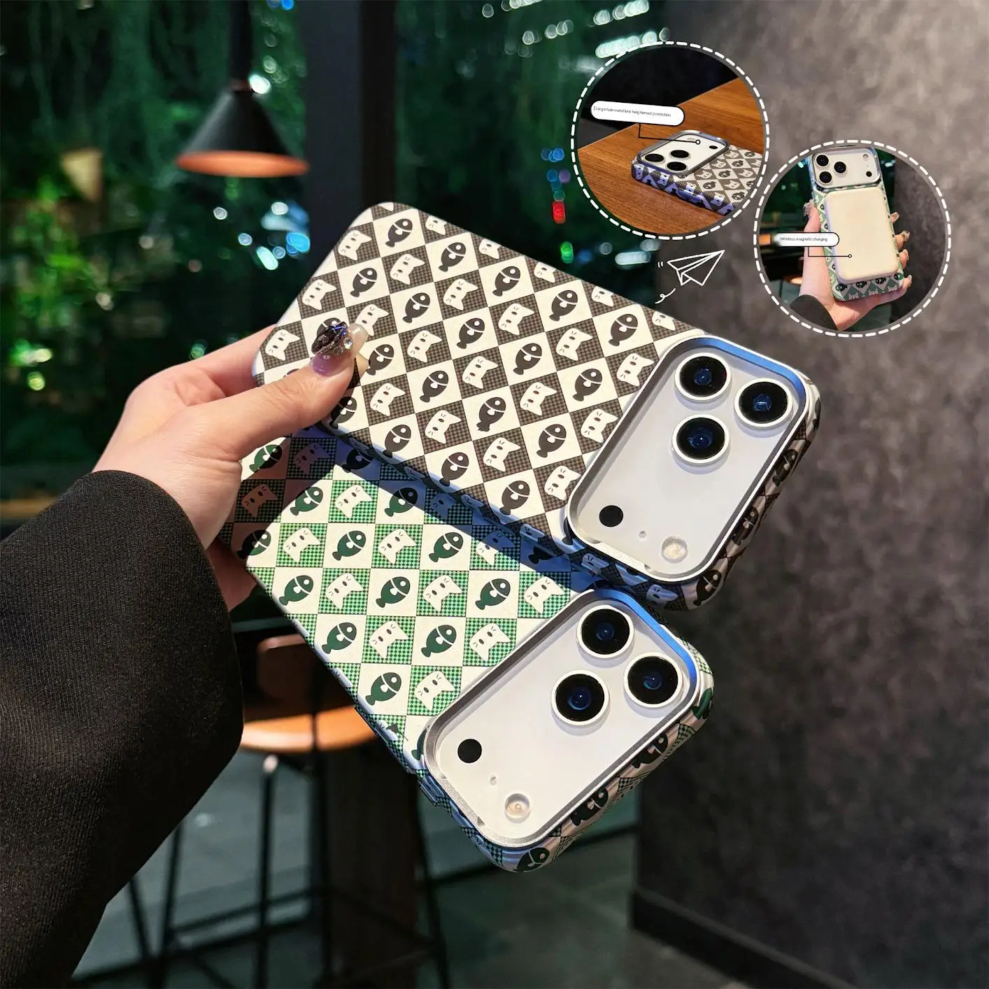 

UltraThin Carton Premium Carbon Fiber Texture Magnetic Case For iPhone 17 Air 16 15 Pro Max Fit Cover For Magsafe Lightweight