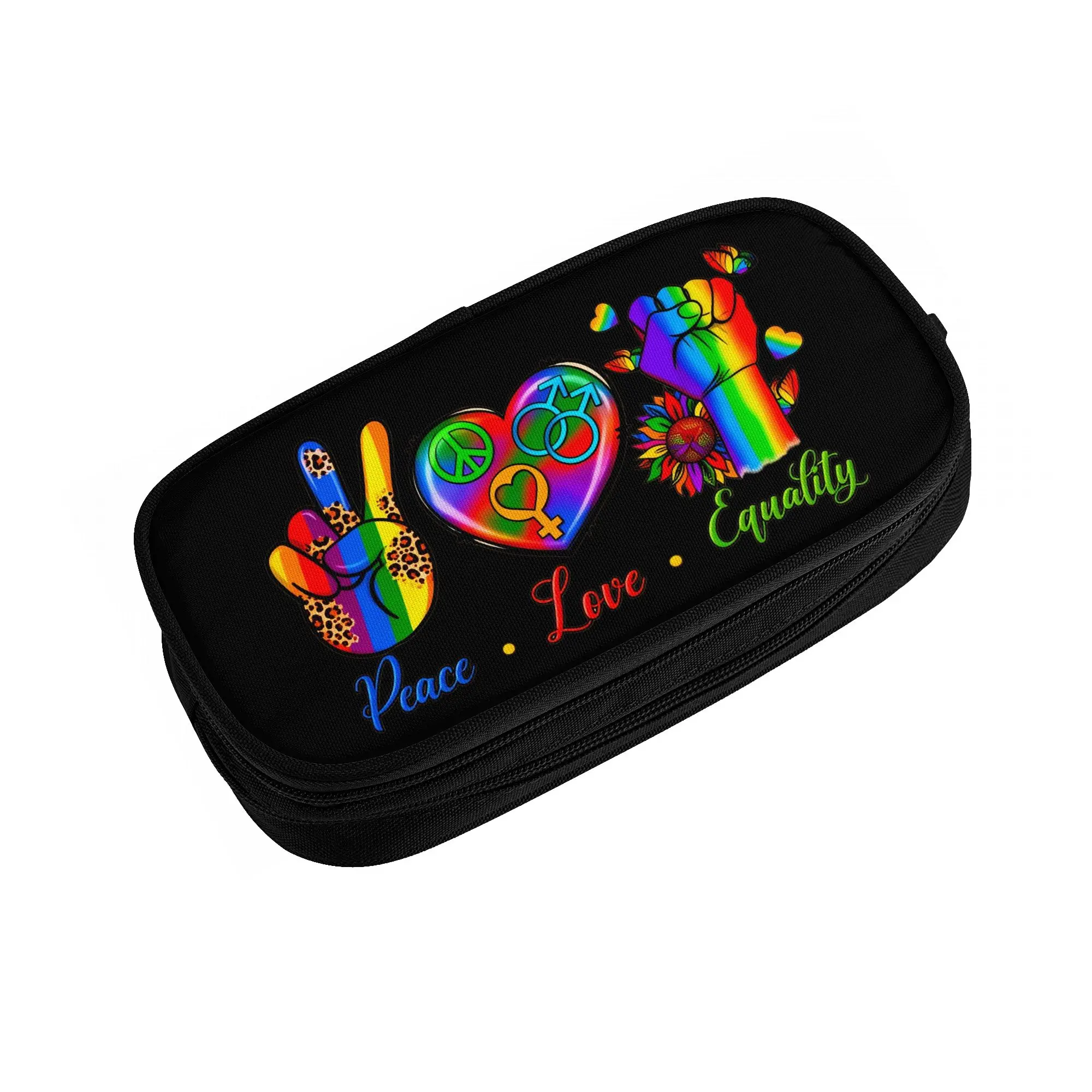 Equality Hurts No One LGBTQ Love Is Love  Kawaii Pencil Cases Boy Girl Large Capacity  Pencil Pouch School Supplies