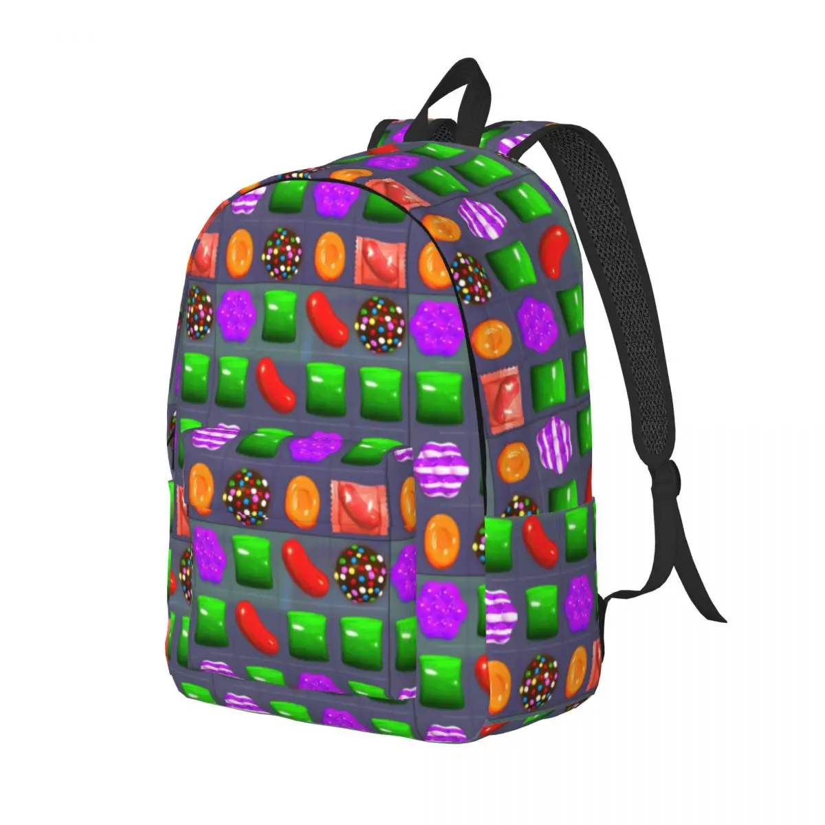 Candy Combo Candy Crush mochila para estudiantes de secundaria primaria, mochila ligera para hombres y mujeres