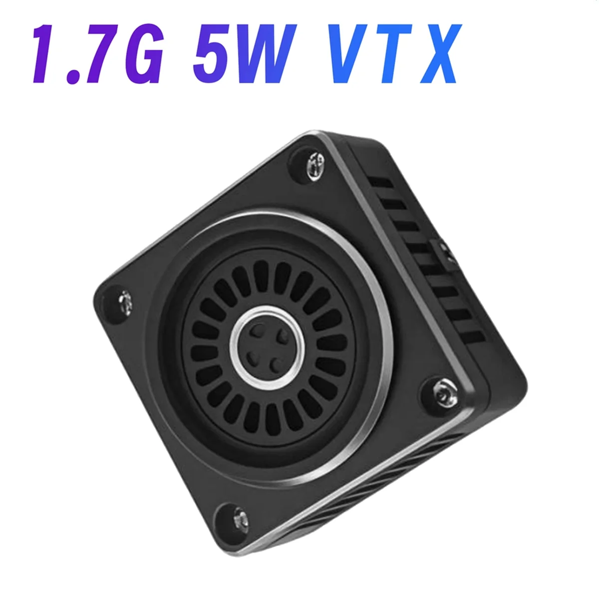 A03R 1.7G 5W VTX 9 Channels 5000mW Video Transmitter Support 2S-8S with Heat Sink&Fan for RC Long Rang Racer FPV Drone