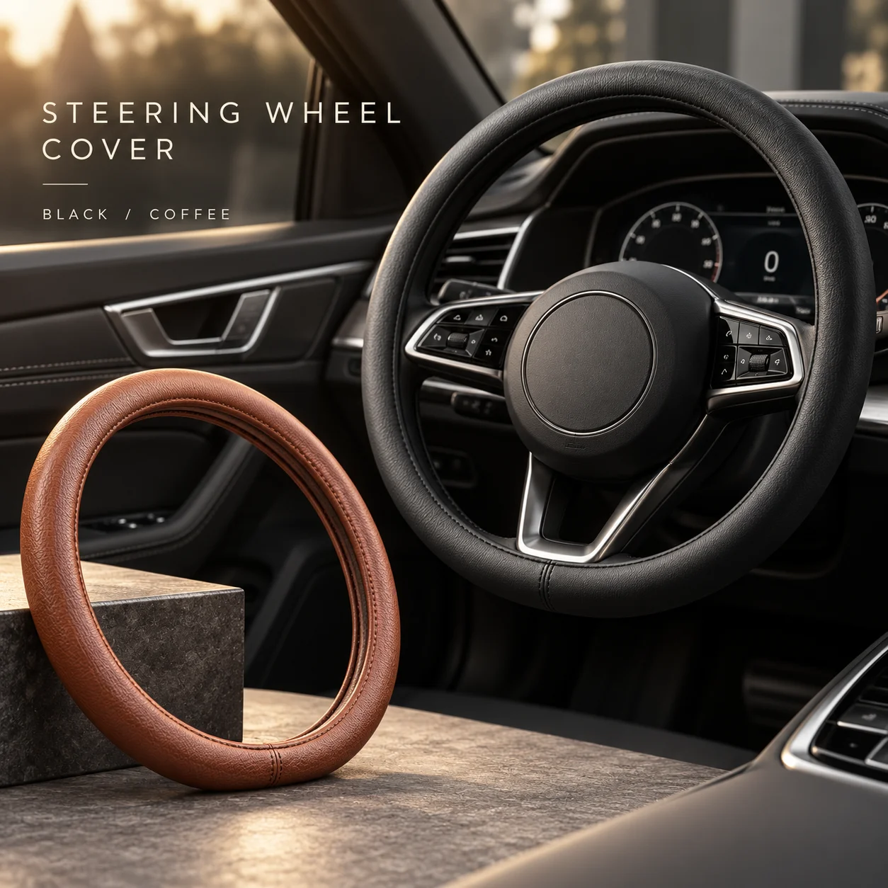 Universal Car Steering Wheel Cover Soft Silicone Elastic Protective Cover Ultra Thin Non Slip Multi Color Auto Interior Decorati
