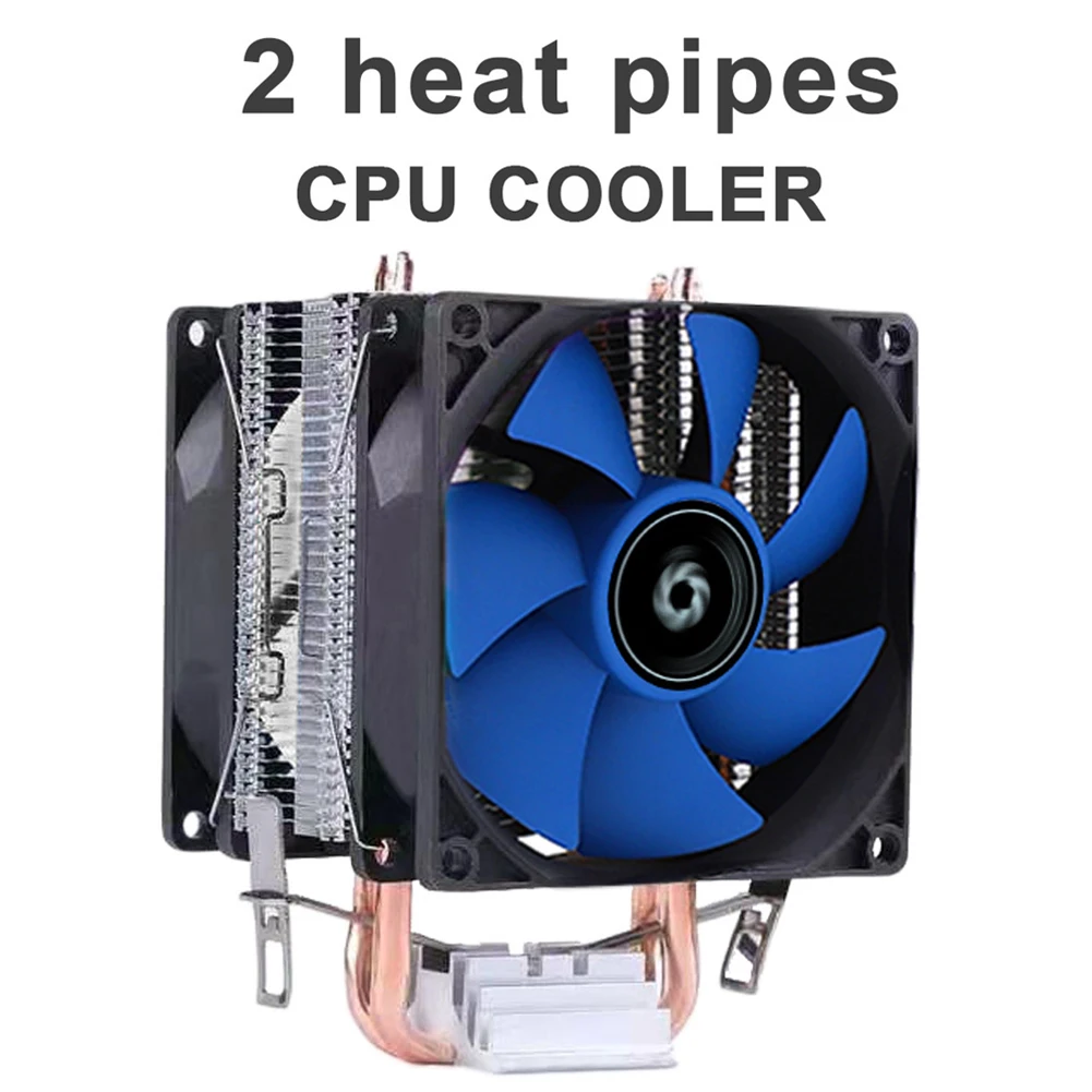 

X200 CPU Cooler Radiator Fan 2 Heat Pipes 3 Pin 2000RPM Quiet Cooling Fan for Intel LGA 1200/775/1150 X58 X79 Ventilador