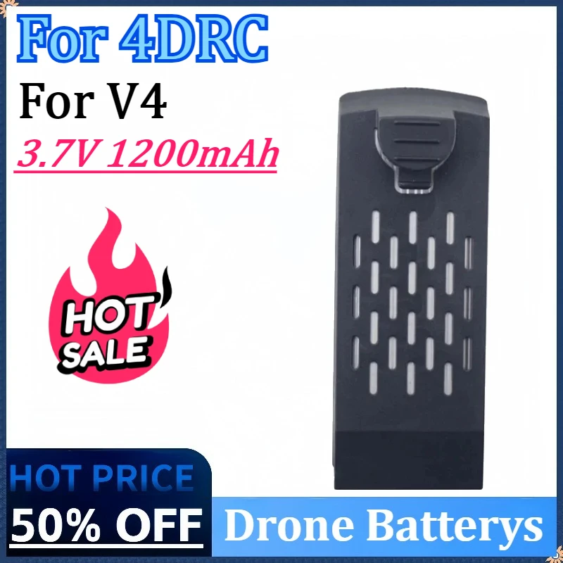 

Upgraded 3.7V 1200mAh Replacement Drone Battery for 4DRC V4 RC Quadcopter Accessory Parts High Quality Rechargeable Battery