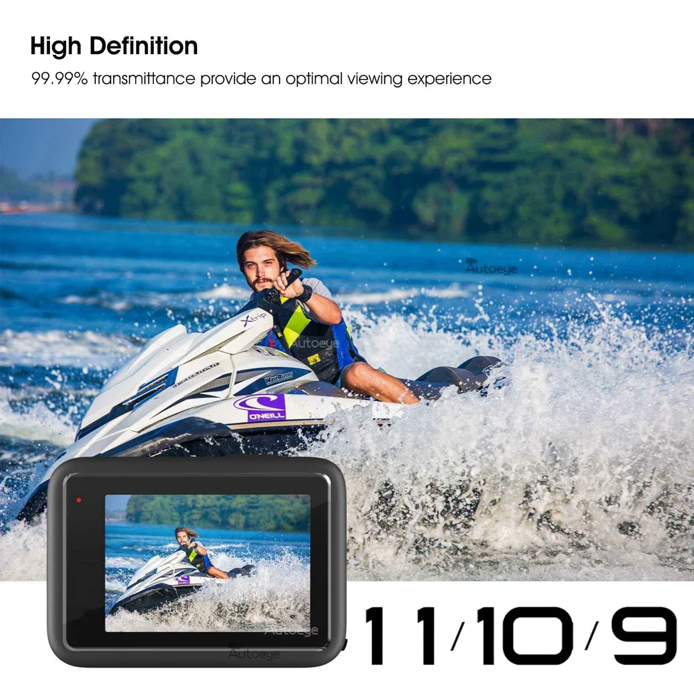 Wholesale Tempered Glass Screen Protector Cover Case for GoPro Hero 11 10 9 Black Lens Protection Protective Film Go pro 10 9
