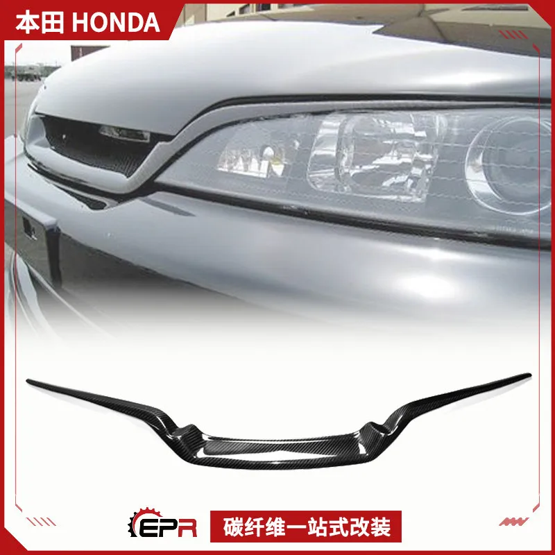 

94-01 Подходит для модификации из углеродного волокна Honda Integra DC2, средняя сетчатая крышка передней панели, крышка для бровей с маской призрака