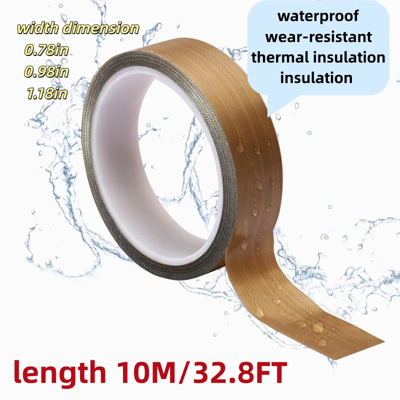 High-Temperature Polytetrafluoroethylene Fabric Tape, Suitable for Vacuum Sealing Machines, Manual and Pulse Sealing Machines