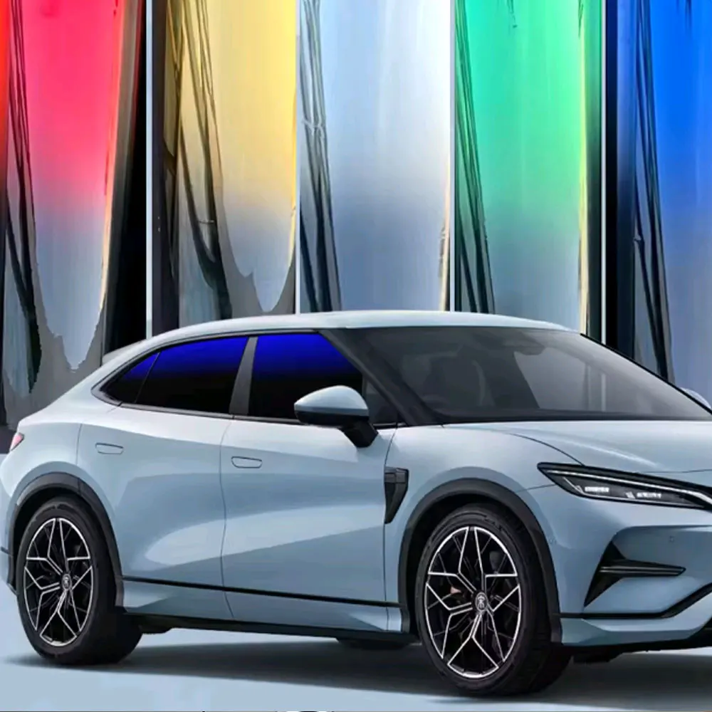 Car Windshield UV Protected Film Heat Insulation Color Change Sunshade Window Tint Film Car Gradient Film 50x300cm