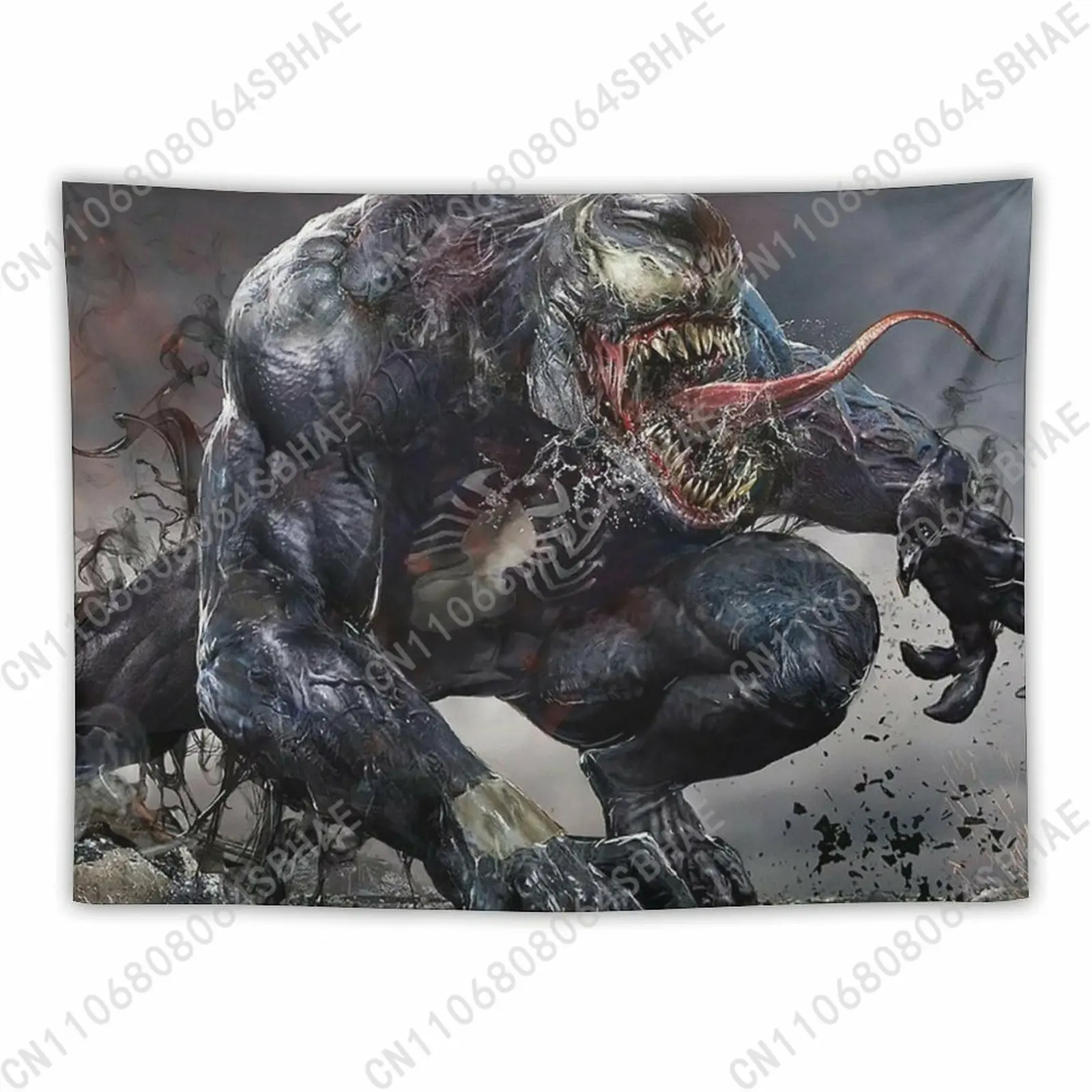

Marvel Venom Custom Photo Wall Tapestry Personalized Blanket Wall Hanging Bedroom Living Room Birthday Gift Cosplay