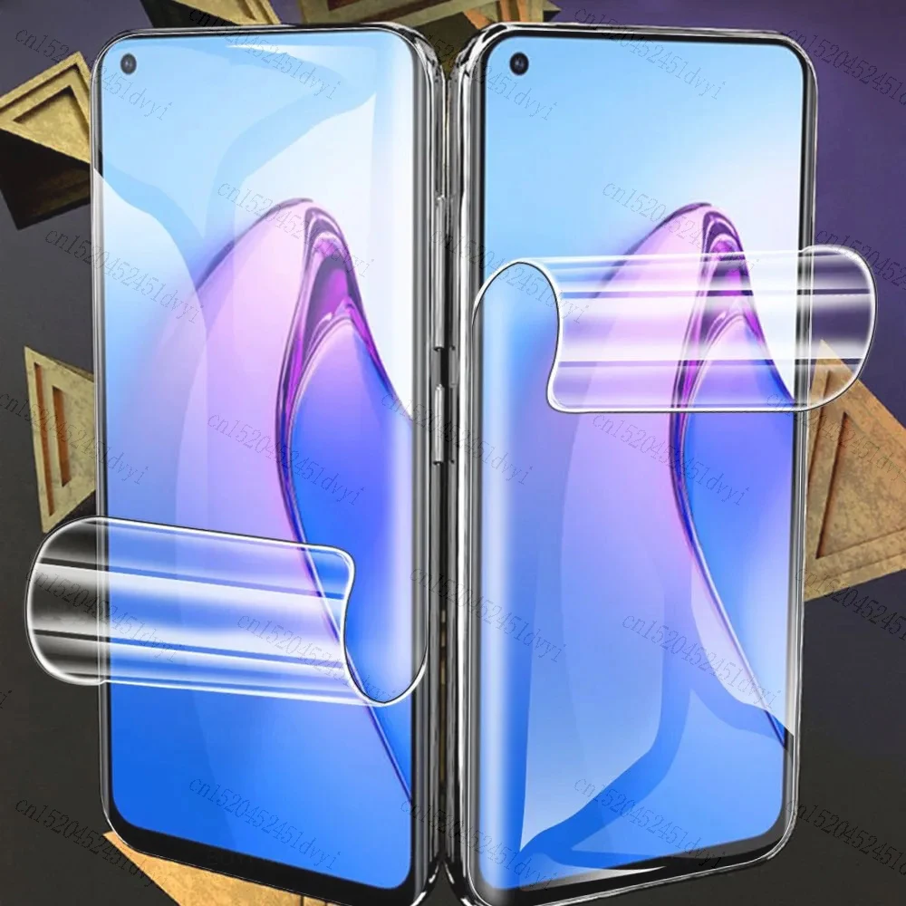 5Pcs Full Cover Hydrogel Film For OPPO A94 A12 A54 A31 A32 A33 A5 A9 2020 A53 Screen Protector For OPPO A74 A91 A92 A76 Gel Film