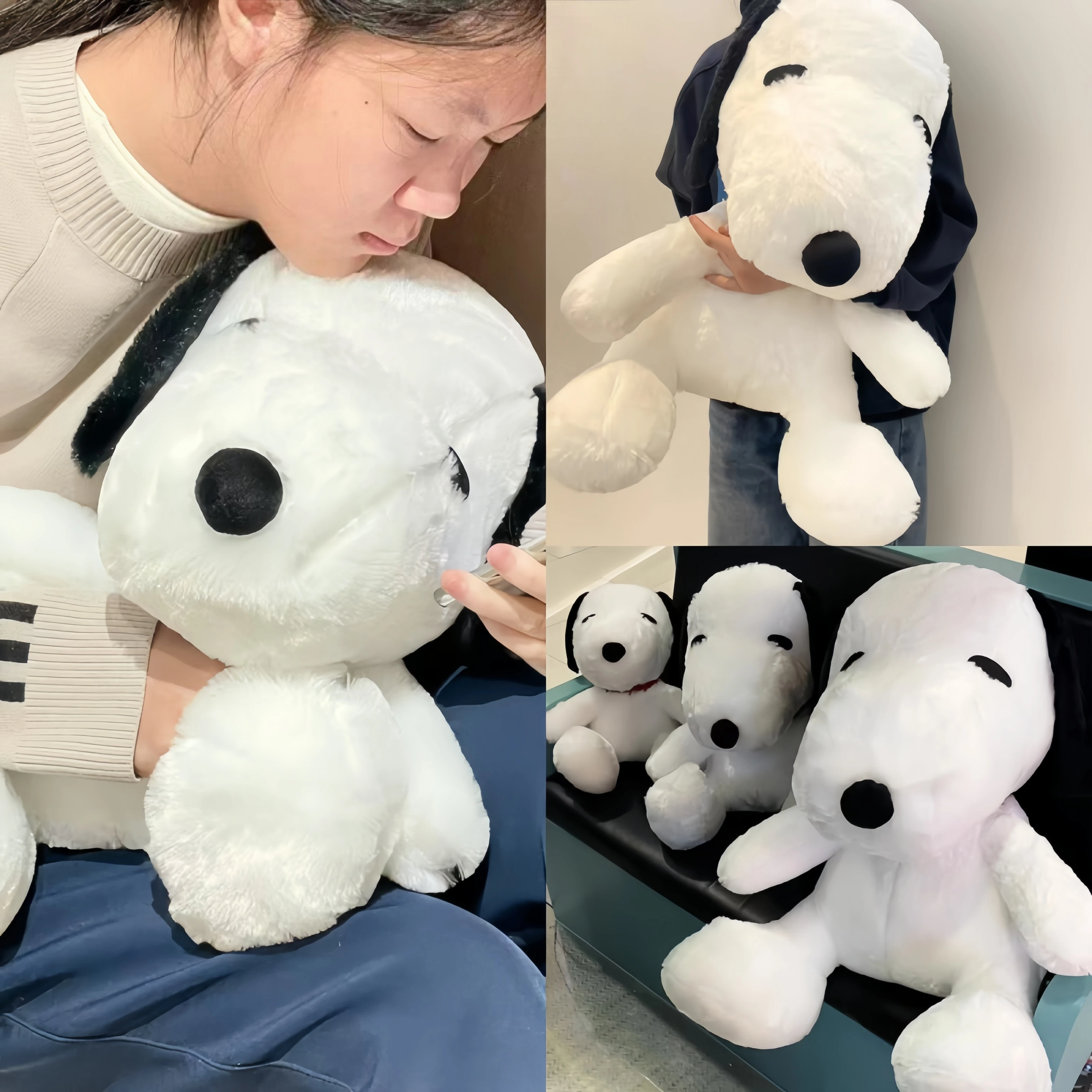 

Мягкая плюшевая игрушка Snoopy большого размера, мягкая подушка для белой собаки, плюшевая кукла Snoopy, подарки на день рождения для подруг