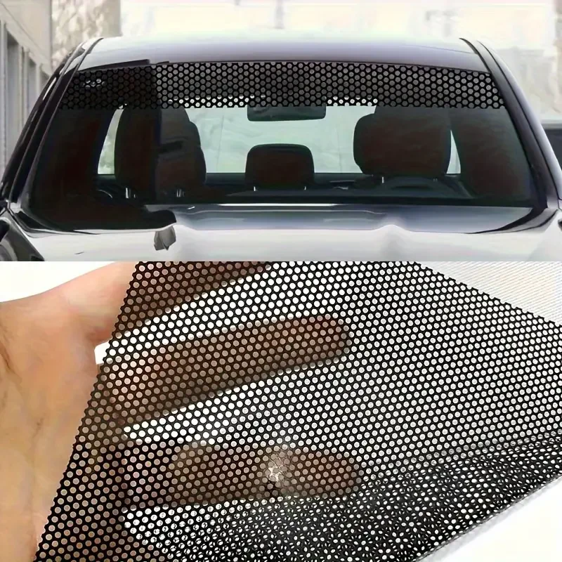 

"Sleek Design" Car Sunshade Film - Front & Rear Windshield Vinyl Decal, Heat-Insulating & Uv Safeguard, Easy Apply For Glass & M