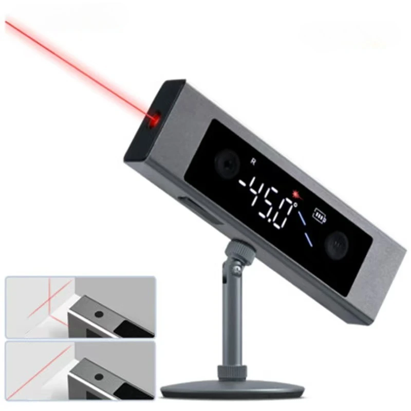 Digital display multi-function dual laser angle projector inclinometer small portable level image 3