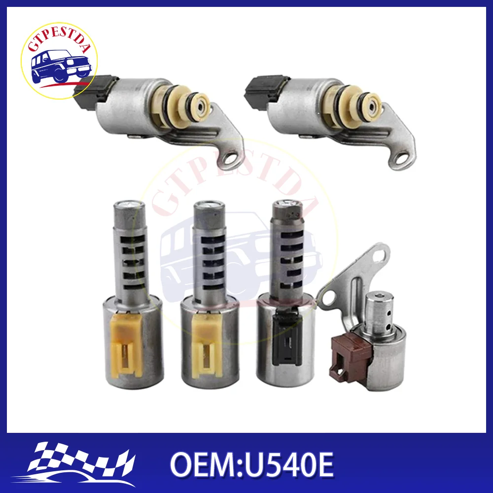 6Pcs/Set U540E Shift Solenoid Valve Gear Box Solenoid Valve Suit for Toyota Vios A4LB1 Replacement Accessories