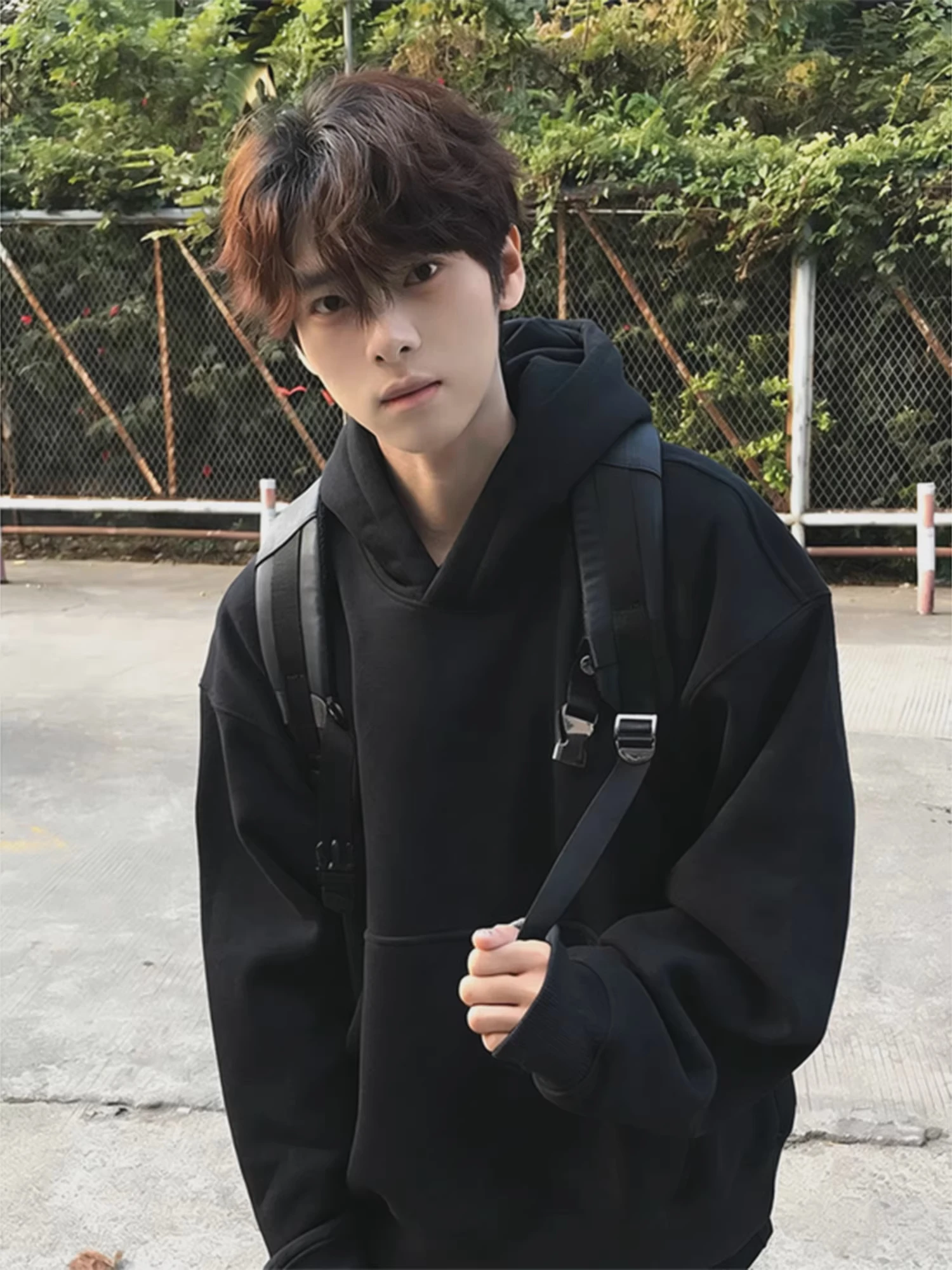 

Men's Hoodie Sweatshirt Thickened Fleece Warm Heavyweight Boxy Fit Cotton Polyester Casual Wear Winter Outerwear Jacket