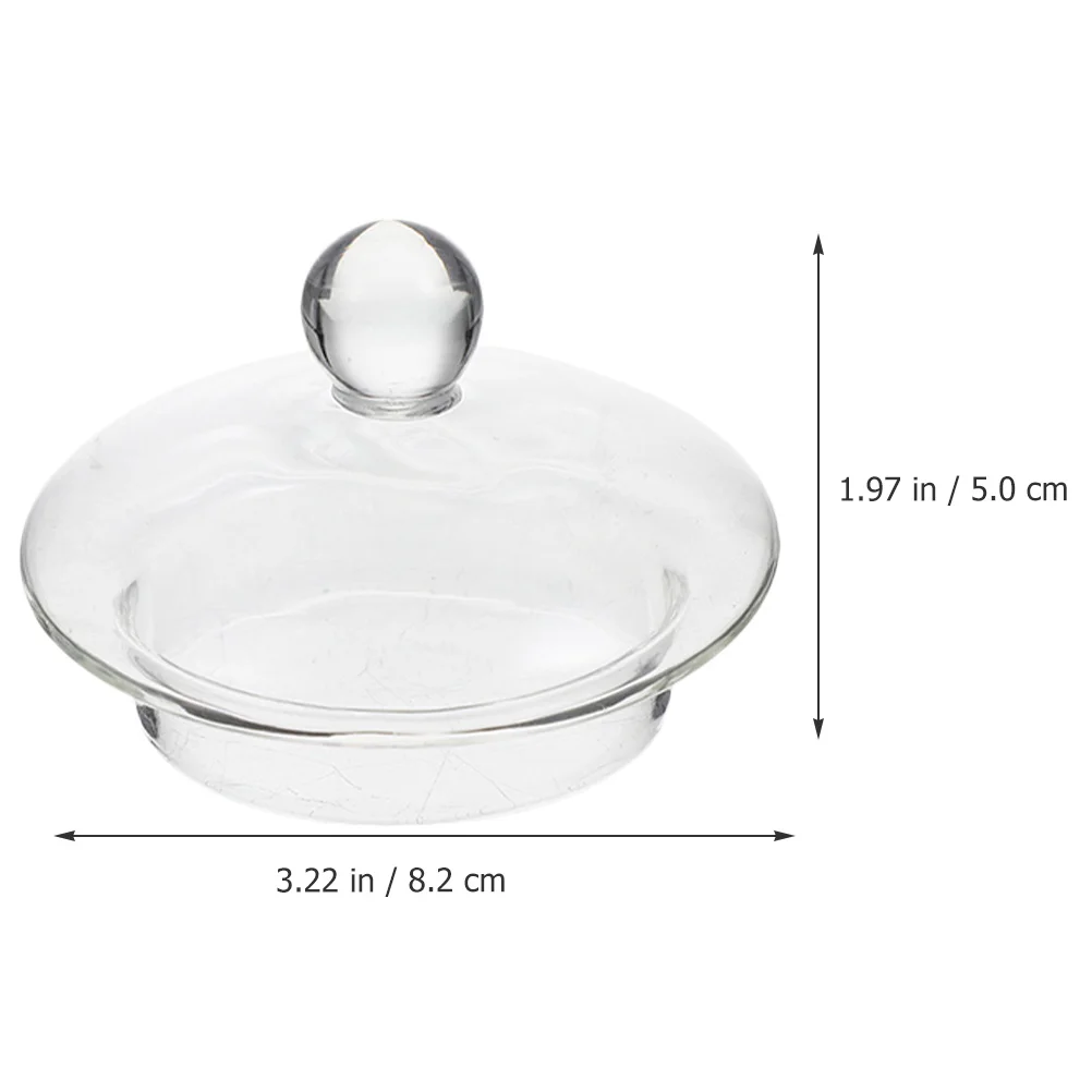 

6Pcs Glass Lid for Tea Kettle Transparent Heat-Resistant Cover Replacement Home Supply Tea Pot Lid Clear Teapot Parts