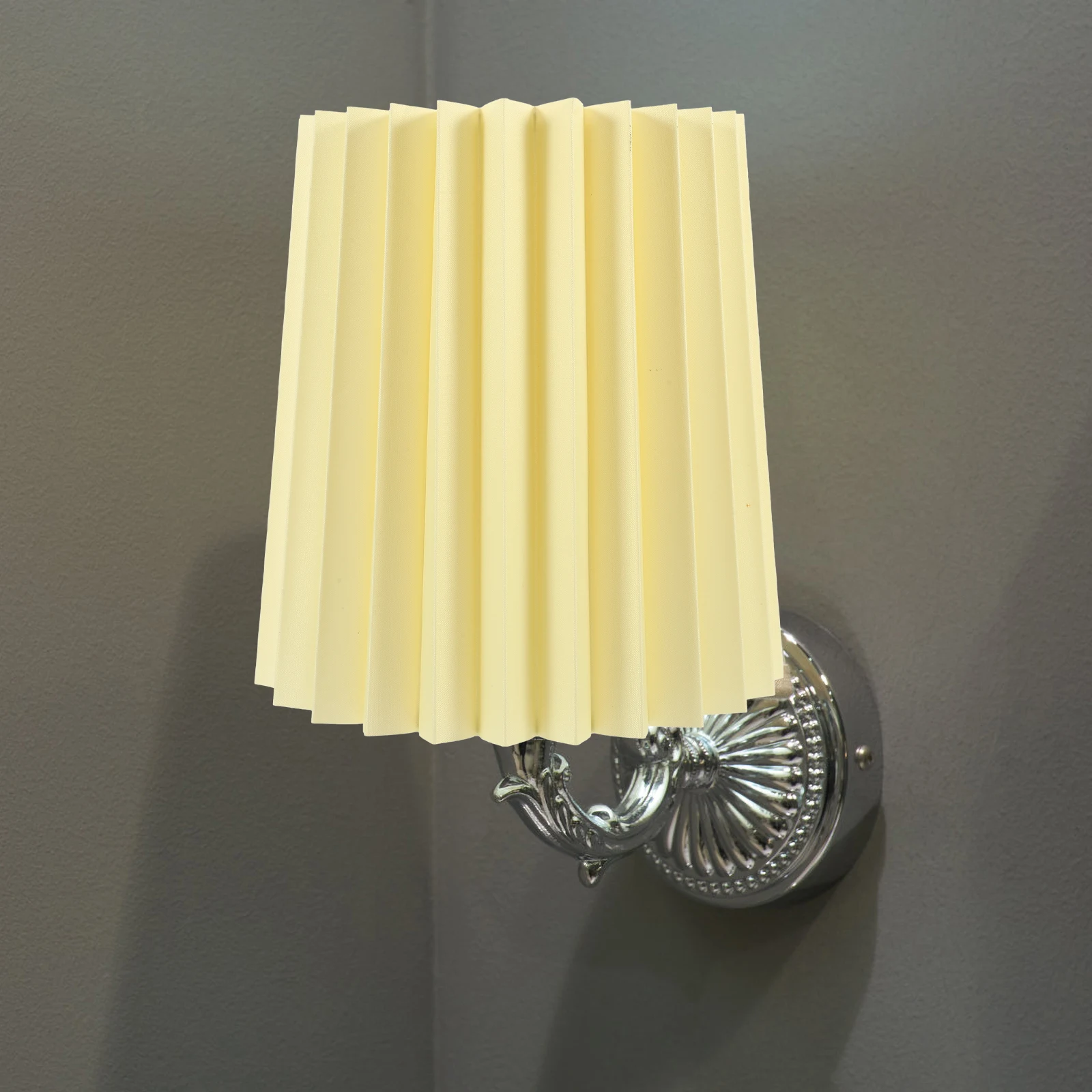 

Pleated Lamp Shade E14/E27 Soft Light Cloth Lampshade For Ceiling Wall Desk Table Light Replacement Small Barrel Style