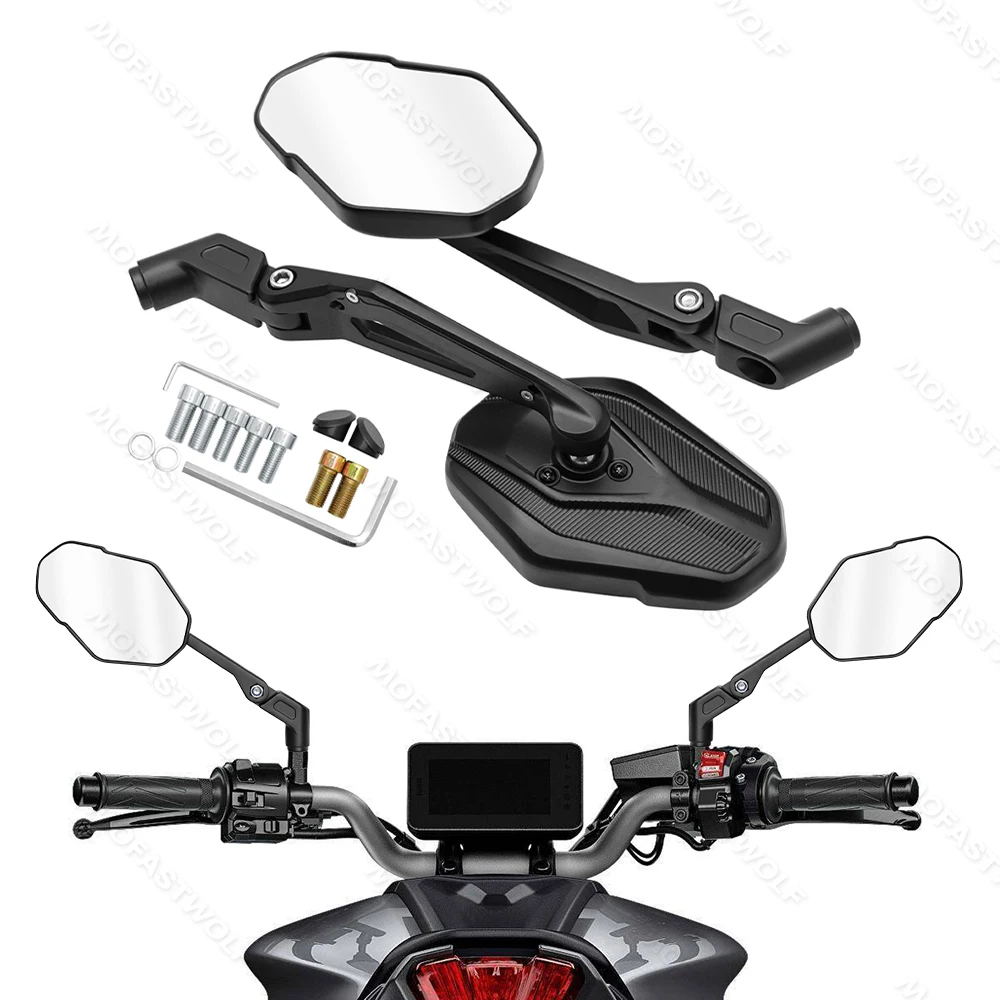 

Motorcycle Rearview Side Mirrors 10MM Screw Rear View Mirrors HD for YAMAHA MT-07 MT 07 09 10 Tracer 900 MT09 MT07 MT10 2020--