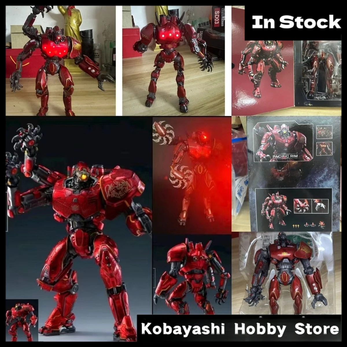 

In Stock NECA Pacific Rim Crimson Typhoon Deluxe Ver Multi Accessories Light Up Mecha Action Figure